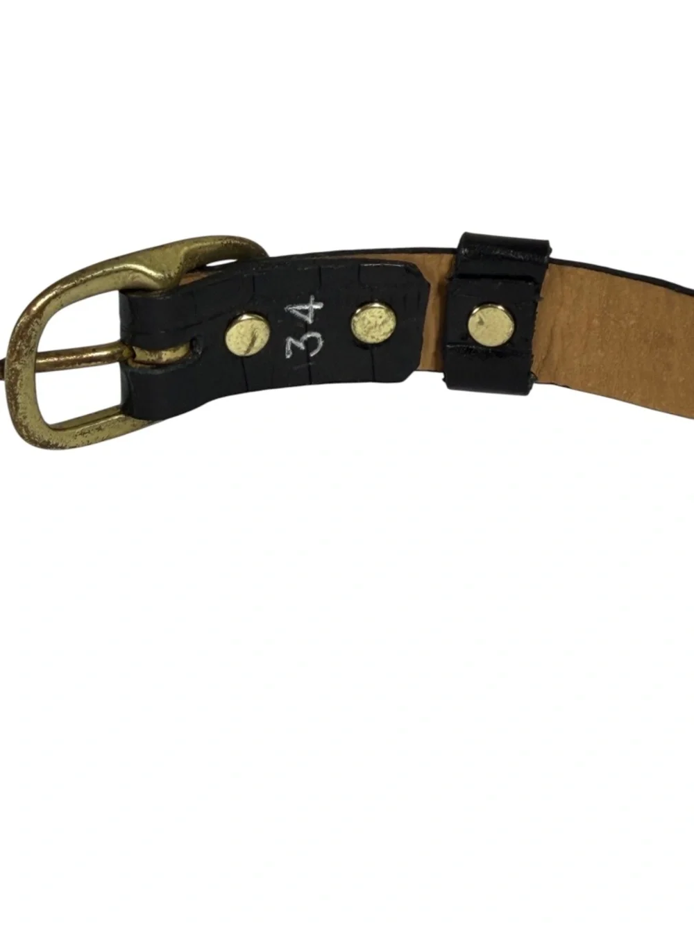 Calleen Cordero Croc Embossed Leather Studded .75